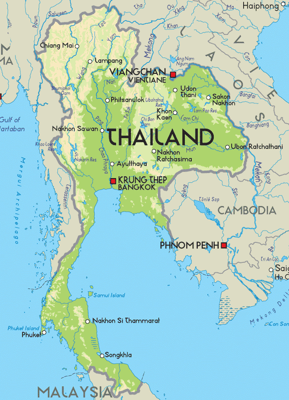 Map Thailand